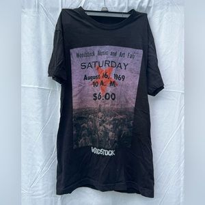 Vintage Woodstock Poster Advertisement Tee Shirt